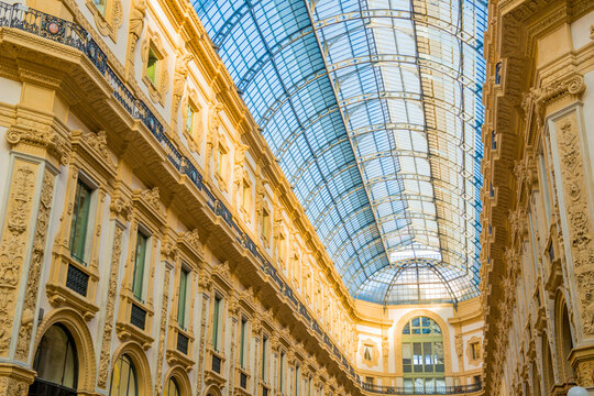 Gallery Vittorio Emanuele ll in Milan, Italy.