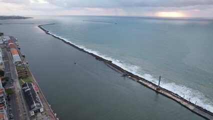 Fototapeta premium Aerial view of Recife, Pernambuco state, Brazilian Northeast