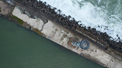Aerial view of Recife, Pernambuco state, Brazilian Northeast