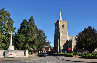 Fototapeta na wymiar St Mary's Church, Ware, Hertfordshire