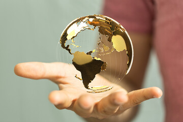 global network and data exchanges over the world