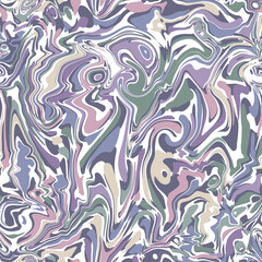 Seamless acrylic fluid art effect creative, pastel colors abstract pattern for textile, fabric, wrapping paper, wallpaper
