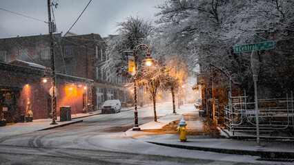 Snowy Morning in the Historic Old City