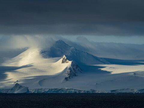 Dramatic light on the White Continent, Antarctic Peninsula, Antarctica