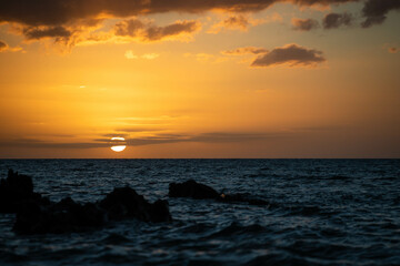 Sunrise over ocean