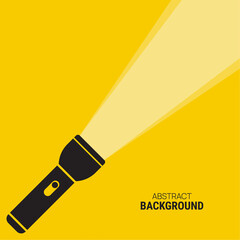 Vector background with flashlight