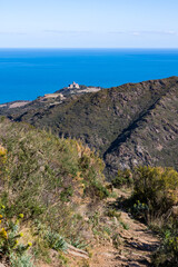 Vue sur le Fort Saint-Elme et le Fort Dugommier dominant la mer et les terres (Occitanie, France)