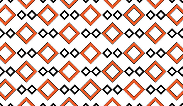 Ethnic, tribal seamless surface pattern. Repeated diamond and rhombus motifs. Geometric ornament. Geo digital paper, textile printing. vector art