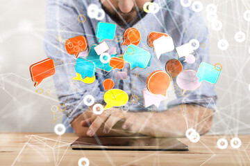 holding letter icon,email icons .Contact us by newsletter email and protect your personal...