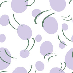 seamless pattern of handmade circles and scratches 