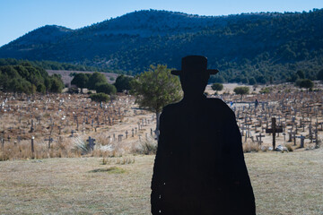 Sad Hill Cemetery (Location of the famous Spaghetti Western). Burgos, Castilla y Leon, Spain