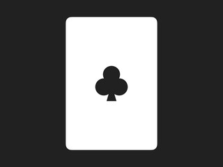 シンプルクラブトランプイメージ：白