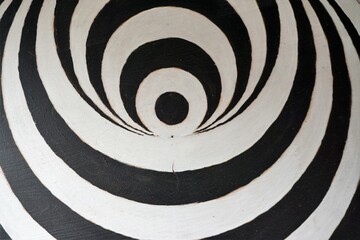 Schwarz-weiße Spirale-Abbildung