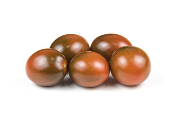tomatoes cherry kumato on white background