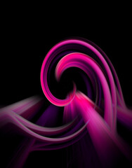 Fond abstrait futuriste en couleurs rose et mauve. Effet tourbillon.	