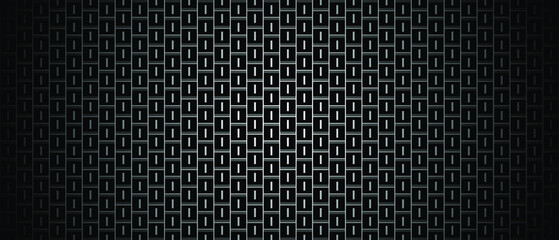 Fototapeta na wymiar Dark black geometric grid background. Modern dark abstract vector texture. EPS 10