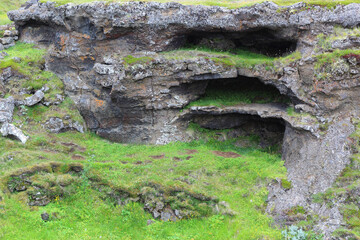 Island - Dimmugorgir Lavafeld / Iceland - Dimmugorgir lava field /
