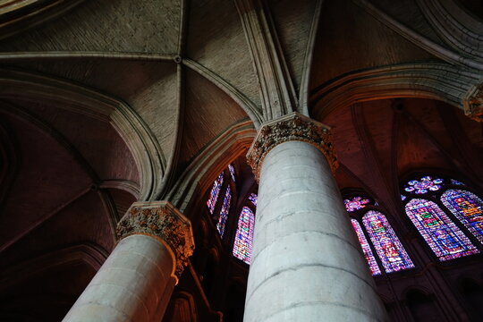 French cathedral ceiling detail