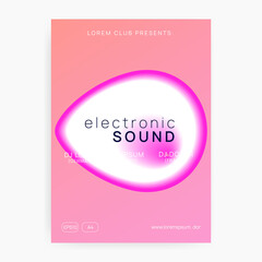 Trance Event. Memphis Pattern For Magazine Template. Techno And Show Design. Jazz Glitch For Presentation. Wavy Disco Fest. Pink And White Trance Event