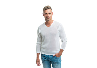 Fototapeta premium male fashion model in casual style clothes, fashion