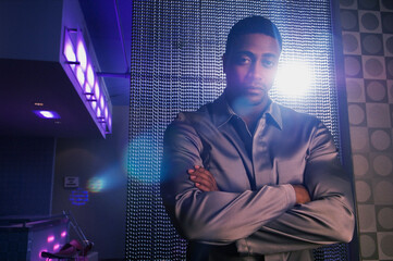 Portrait of African man with arms crossed