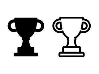 トロフィーフラットアイコンセット：黒