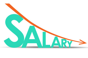 Salary inflation concept in crisis