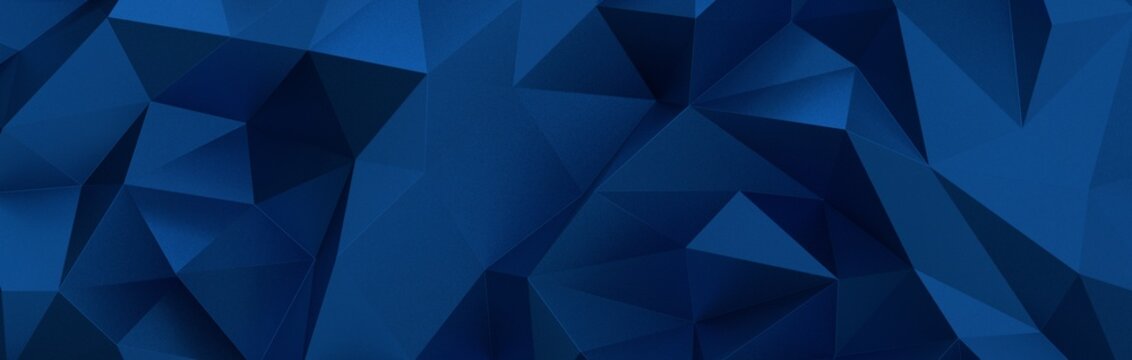 Geometric blue ice low poly background