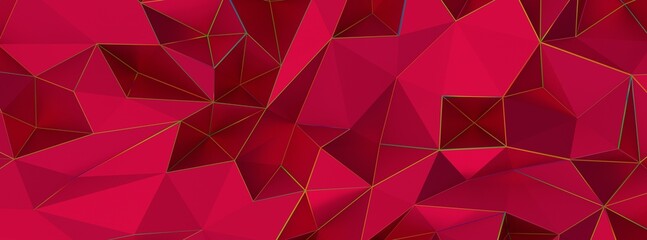 Obraz premium Color Blend Rainbow Trendy Low Poly BG Design magenta 3d