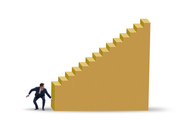 Career ladder concept with the businessman © Elnur