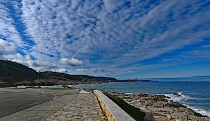 Playa de A Marosa en Burela, Galicia