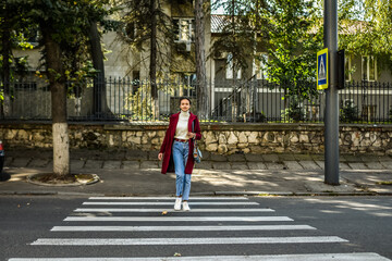 person walking in the park