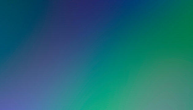 Abstract gradient blurred blue green background.