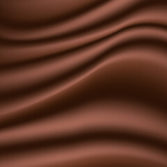 Abstract chocolate background. Illustration chocolate backdrop wavy. Vector illustration