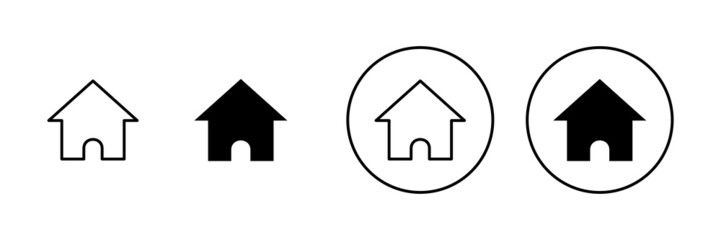 House icons set. Home sign and symbol