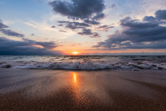 Landscape Nature Ocean Sunset Seascape High Resolution Image
