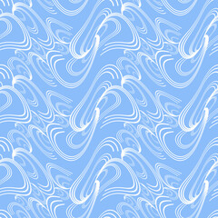 Dynamic pattern on a blue background