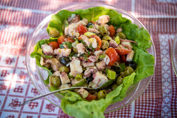 Fresh Seafood salad.