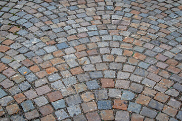 Cobble road pattern background