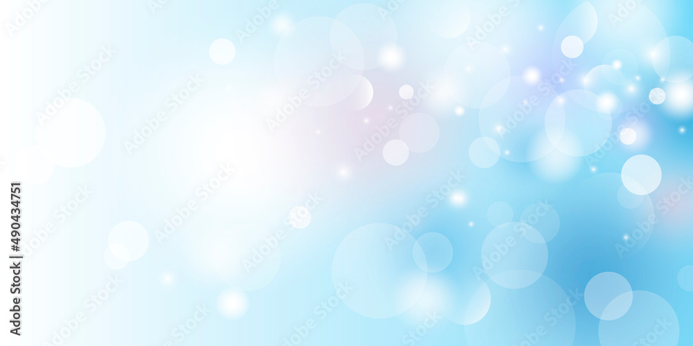 Wall mural abstract bokeh light background with copy space vector illustration