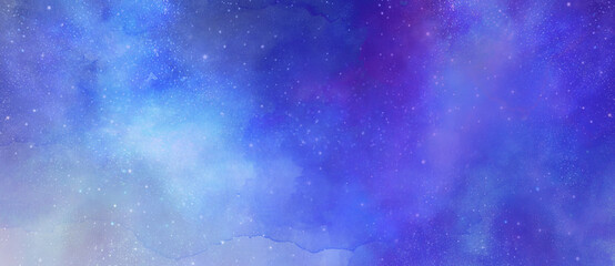 青紫色の星空のテクスチャ素材　背景イラスト