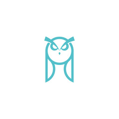 Modern Owl Logo Design good for companies, schools and colleges. Vector art illustration.