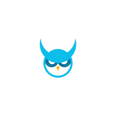 Owl devil Logo Design good for companies, schools and colleges. Vector art illustration.
