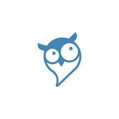 Modern Owl Logo Design good for companies, schools and colleges. Vector art illustration.