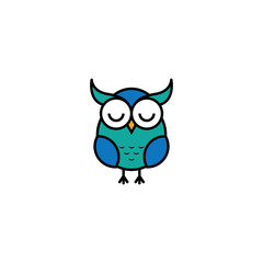 Modern Owl Logo Design good for companies, schools and colleges. Vector art illustration.