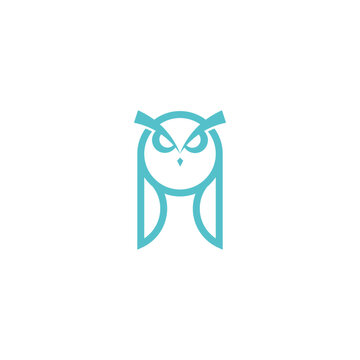 Modern Owl Logo Design good for companies, schools and colleges. Vector art illustration.