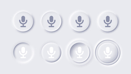 microphone mic icon element for web ui voice symbol