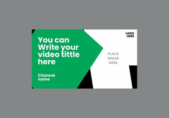 Unique and colorful video thumbnail