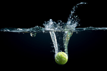 Tennis Ball image . Mixed media - obrazy, fototapety, plakaty