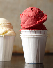Ice Cream Scoop in Paper Cup